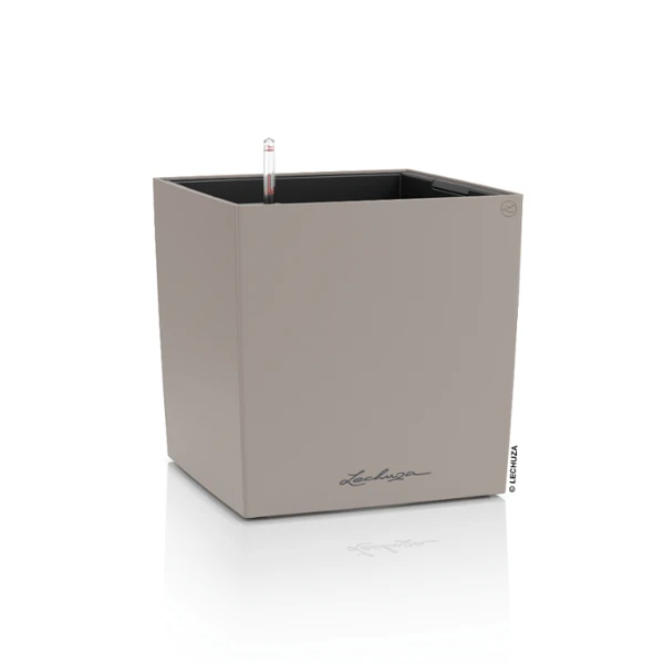 LECHUZA Cube Color — 30 #d8d0ca